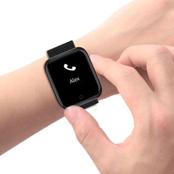 YS18 Smart Watch bransoletka siłownia tracker aktywności tętno/ciśnienie krwi Smartwatch czarny
