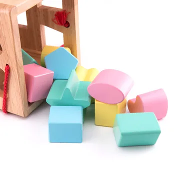 Zabawki Dla Dzieci, Drewniane Zabawki Montessori Geometryczny Kształt Bloki Odpowiednie Poznawcze Treningu Wczesne Zabawki Edukacyjne Dla Dzieci