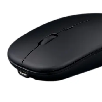 Ładowalna mysz bezprzewodowa bez dźwięku i Światła nadaje się do laptopa PC 2.4 G bezprzewodowa kompaktowa, przenośna